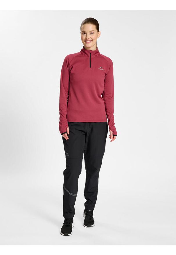NewLine - Bluza damska 1/2 zip z długim rękawem Newline Phoenix. Kolor: czerwony, różowy, wielokolorowy. Długość rękawa: długi rękaw. Długość: długie
