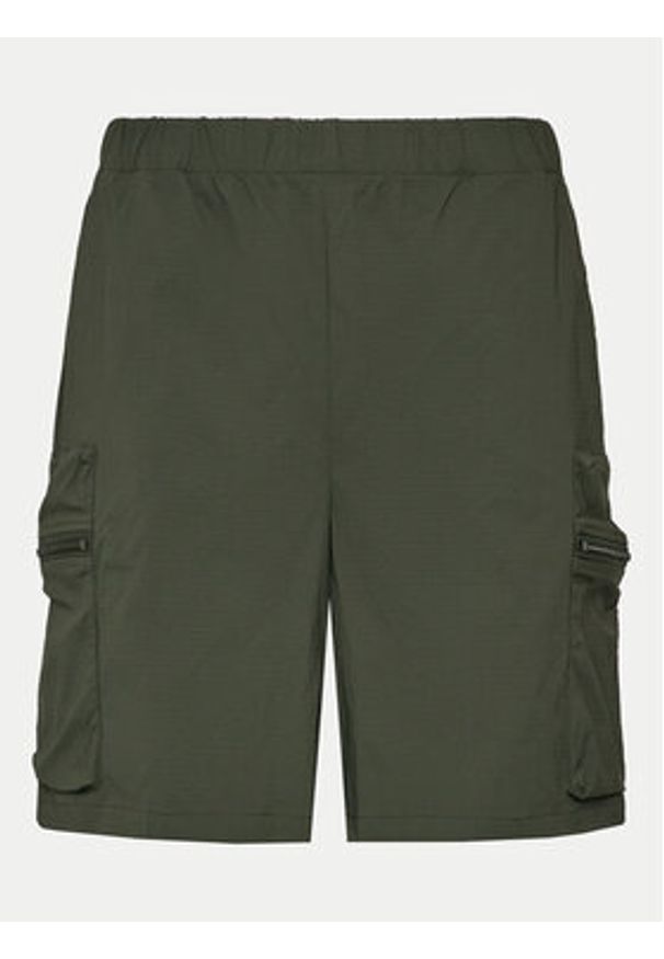 Rains Szorty sportowe Tomar Shorts 19310 Zielony Regular Fit. Kolor: zielony. Materiał: syntetyk