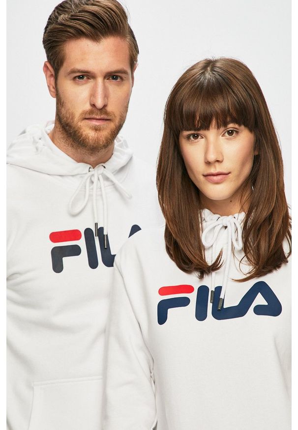 Fila - Bluza. Okazja: na co dzień. Kolor: biały. Wzór: nadruk. Styl: casual