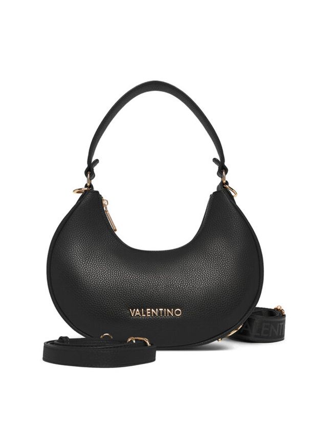 VALENTINO - Valentino Torebka Shelby VBS90A07GRA Czarny. Kolor: czarny. Materiał: skórzane