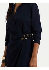 Lauren Ralph Lauren - LAUREN RALPH LAUREN Sukienka codzienna 200P03578001 Granatowy Regular Fit. Okazja: na co dzień. Kolor: niebieski. Materiał: syntetyk. Typ sukienki: proste. Styl: casual #5
