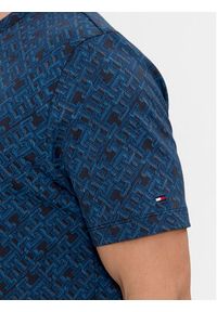 TOMMY HILFIGER - Tommy Hilfiger T-Shirt Monogram MW0MW32600 Granatowy Regular Fit. Kolor: niebieski. Materiał: bawełna #4