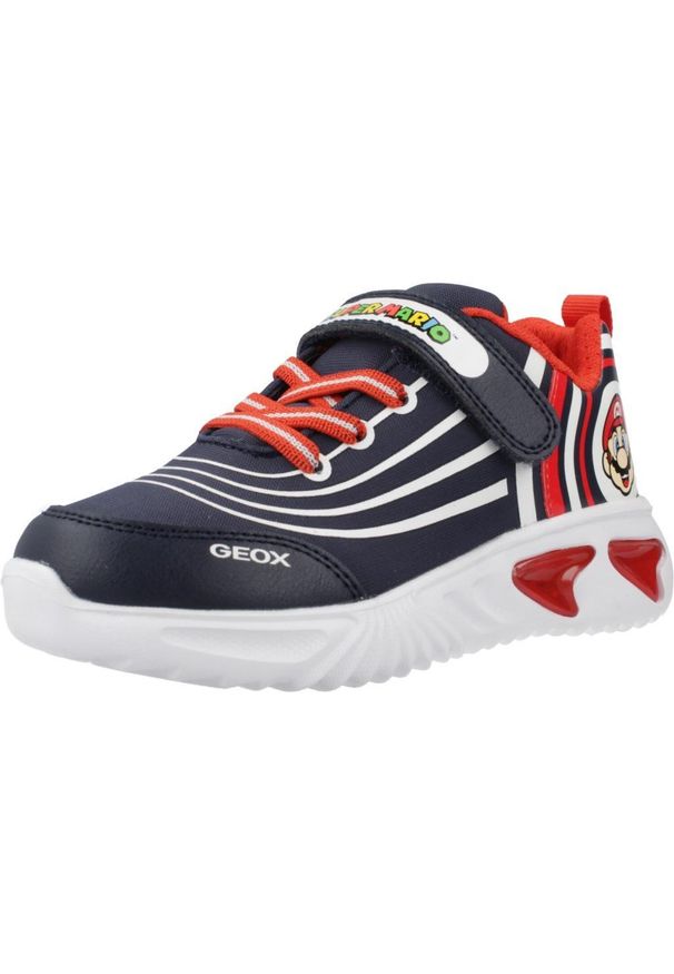 Geox - Buty GEOX J ASSISTER BOY Niebieski. Kolor: niebieski. Materiał: tkanina, syntetyk