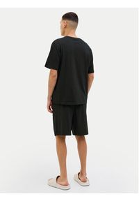 Jack & Jones - Jack&Jones Piżama Everest 12273635 Czarny Standard Fit. Kolor: czarny. Materiał: bawełna #6
