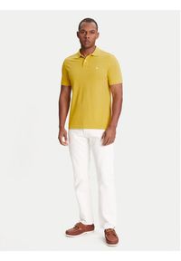 United Colors of Benetton - United Colors Of Benetton Polo 3089J3179 Żółty Regular Fit. Typ kołnierza: polo. Kolor: żółty. Materiał: bawełna