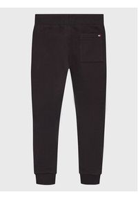 TOMMY HILFIGER - Tommy Hilfiger Spodnie dresowe Essential KS0KS00214 M Czarny Regular Fit. Kolor: czarny. Materiał: bawełna #3
