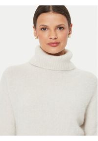 Kontatto Golf 3M0233 Beżowy Regular Fit. Typ kołnierza: golf. Kolor: beżowy. Materiał: syntetyk, wełna #5