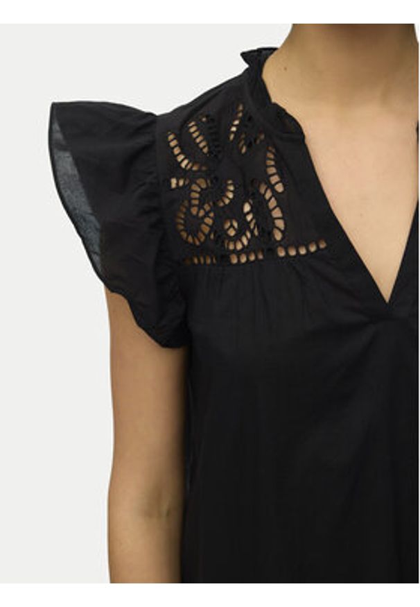 Vero Moda Sukienka koktajlowa Line 10346970 Czarny Oversize. Kolor: czarny. Materiał: bawełna. Typ sukienki: oversize. Styl: wizytowy