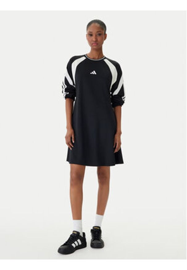Adidas - adidas Sukienka codzienna House Of Tiro KB4074 Czarny Regular Fit. Okazja: na co dzień. Kolor: czarny. Materiał: syntetyk. Typ sukienki: proste. Styl: casual