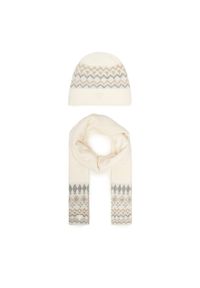 Guess Zestaw Szalik i Czapka M4PZ60 Z3LQ0 Écru. Kolor: kremowy. Materiał: materiał #1