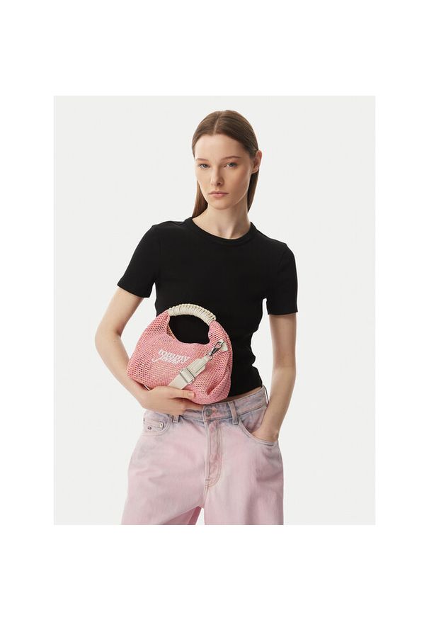 Torebka Tommy Jeans. Kolor: różowy