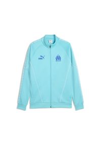 Puma - Męska kurtka Olympique Marsylia KING Anthem PUMA. Kolor: niebieski, wielokolorowy, biały. Sport: bieganie #1