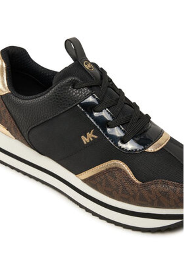 MICHAEL Michael Kors Sneakersy 43R4RNFSCD Czarny. Kolor: czarny. Materiał: skóra