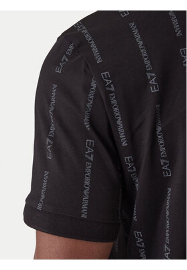EA7 Emporio Armani T-Shirt 7M001391 AF12874 FC039 Czarny Regular Fit. Kolor: czarny. Materiał: bawełna