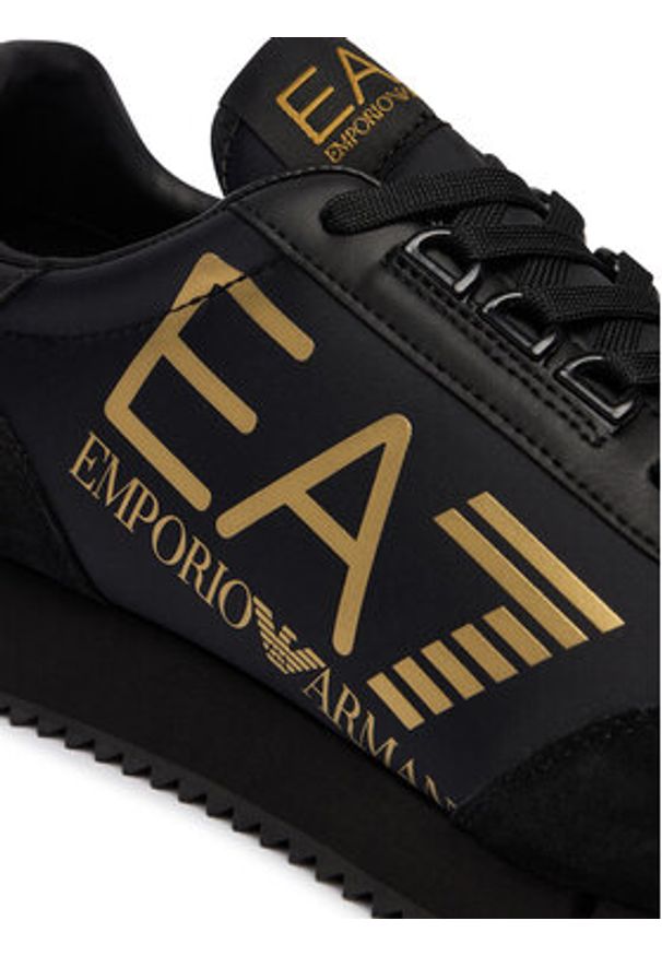 EA7 Emporio Armani Sneakersy 7X000541 AF18609 MZ177 Czarny. Kolor: czarny. Materiał: skóra