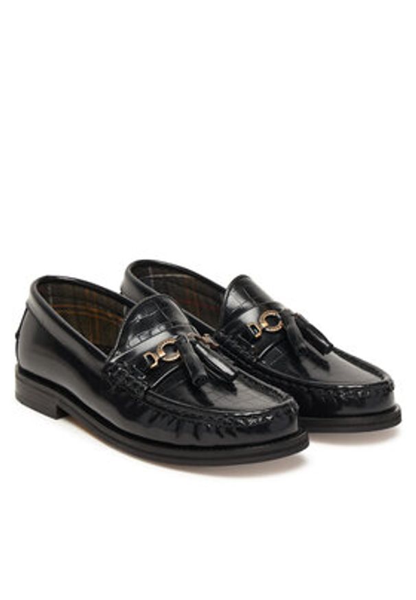 Barbour Loafersy Jen LFO0784BK91 Czarny. Kolor: czarny. Materiał: skóra
