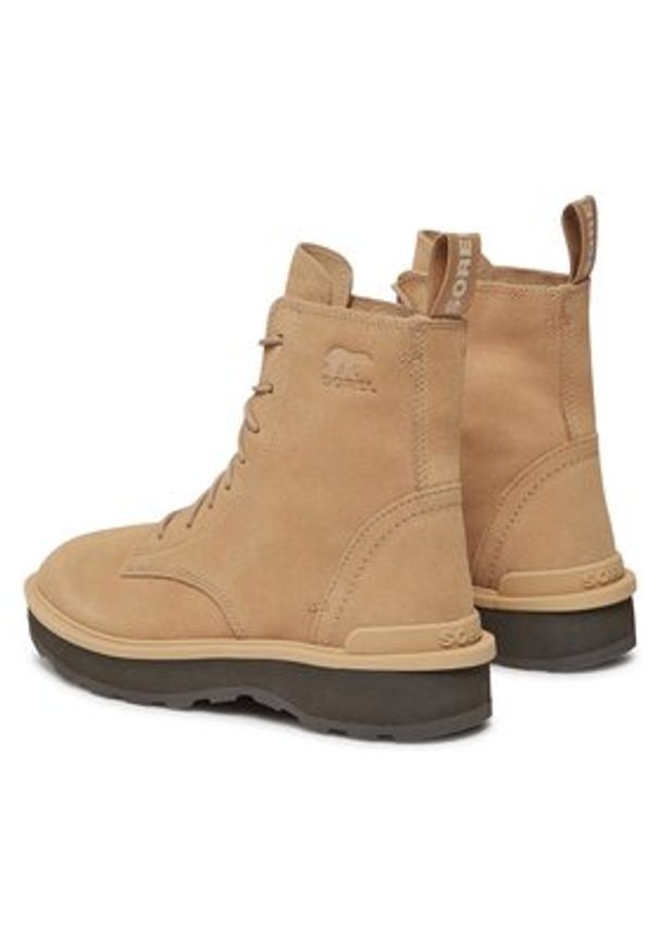 sorel - Sorel Botki Hi-Line™ Lace NL4879-262 Brązowy. Kolor: brązowy. Materiał: zamsz, skóra