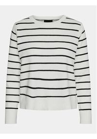Pieces Sweter Joy 17150579 Biały Regular Fit. Kolor: biały. Materiał: syntetyk #3