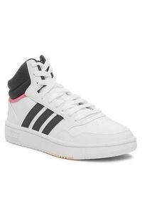 Adidas - adidas Sneakersy Hoops 3.0 GW5455 Biały. Kolor: biały. Materiał: materiał #3