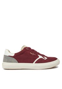 Pepe Jeans Sneakersy PMS31058 Czerwony. Kolor: czerwony. Materiał: skóra, zamsz