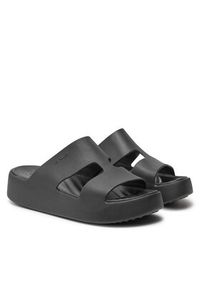 Crocs Klapki Getaway Platform H-Strap 209409 Czarny. Kolor: czarny. Obcas: na platformie #4
