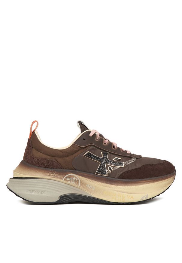 Premiata Sneakersy Hill Var 7896 Brązowy. Kolor: brązowy. Materiał: skóra