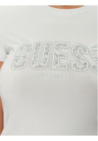 Guess T-Shirt W5GI04 J1314 Błękitny Slim Fit. Kolor: niebieski. Materiał: bawełna #3