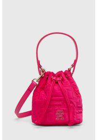 TOMMY HILFIGER - Tommy Hilfiger torebka kolor różowy. Kolor: różowy. Rodzaj torebki: na ramię #1
