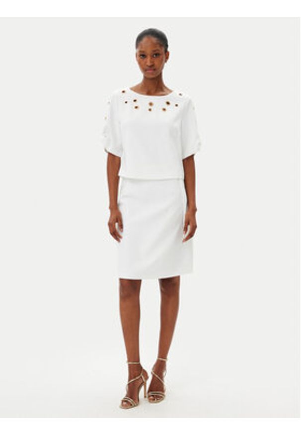 Artigli Spódnica mini ACGO000744 Biały Regular Fit. Kolor: biały. Materiał: syntetyk