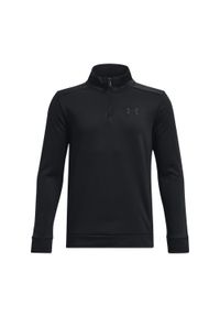 Dziecięca bluza dresowa z zamkiem błyskawicznym 1/4 Under Armour Fleece®. Kolor: czarny. Materiał: dresówka #1