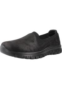 skechers - Kapcie SKECHERS GRACEFUL - LEANING I Czarny. Kolor: czarny. Materiał: syntetyk, tkanina