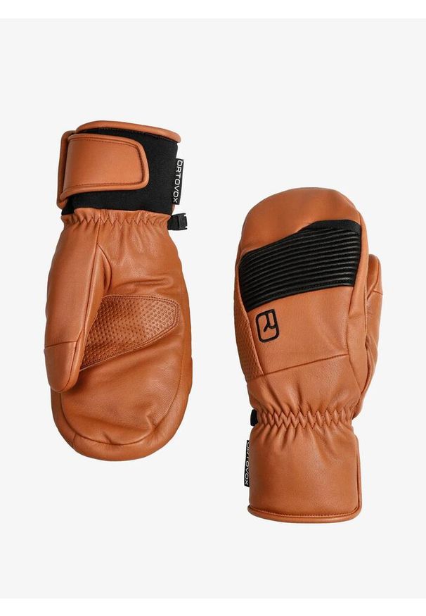 ORTOVOX - Łapawice Ortovox Full Leather Mitten. Kolor: brązowy
