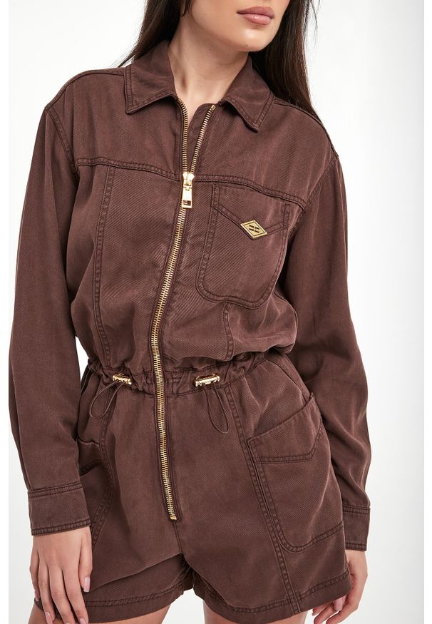 Elisabetta Franchi - Kombinezon damski z lyocellu ELISABETTA FRANCHI