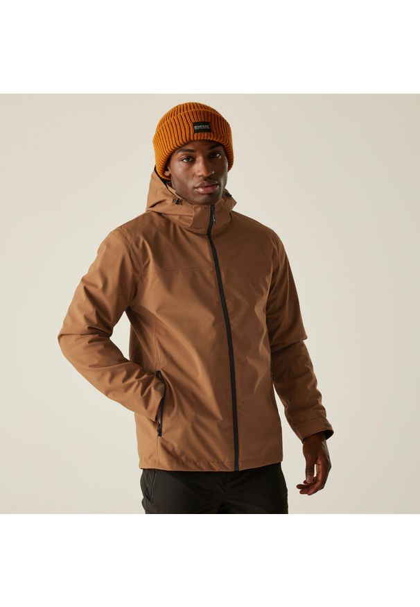 Regatta - Kurtka męska 3 w 1 Coriver. Kolor: brązowy. Materiał: tkanina, puch. Sport: turystyka piesza