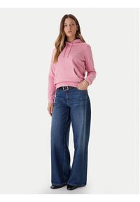 Tommy Jeans Bluza Linear DW0DW21963 Różowy Regular Fit. Kolor: różowy. Materiał: bawełna