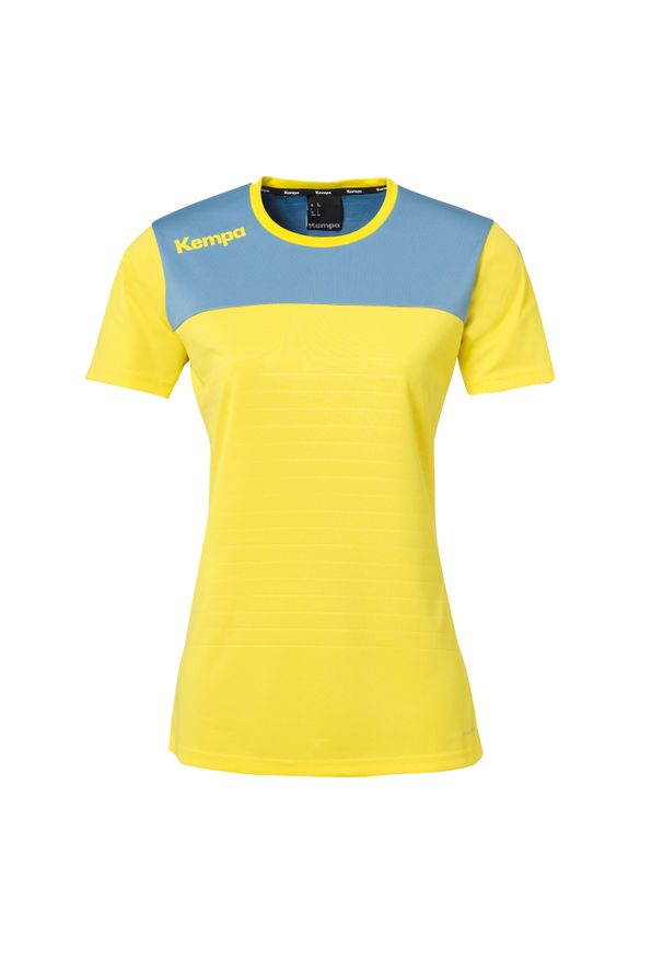 KEMPA - Koszulka damska Kempa Emotion 2.0. Kolor: żółty, niebieski, wielokolorowy