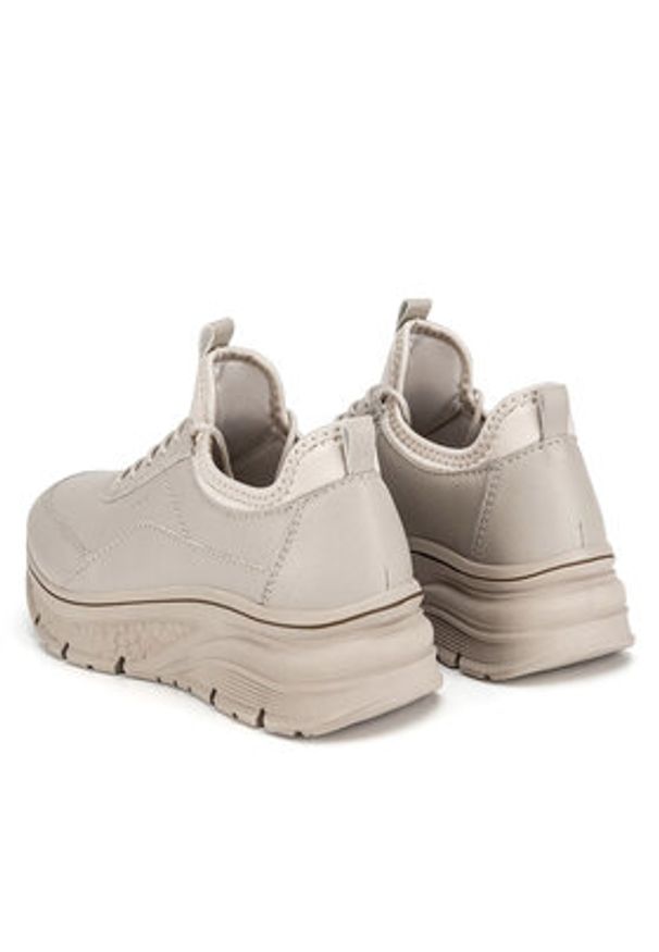 Rieker Sneakersy 48050-60 Beżowy. Kolor: beżowy. Materiał: skóra
