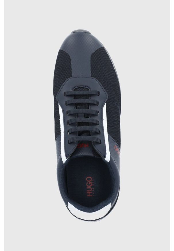 Hugo buty Cyden kolor granatowy. Zapięcie: sznurówki. Kolor: niebieski. Materiał: guma