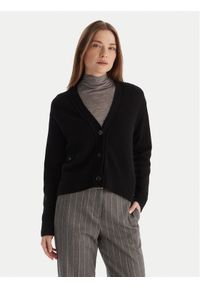 Marella Kardigan Blazer 2525346032 Czarny Regular Fit. Kolor: czarny. Materiał: wełna #1