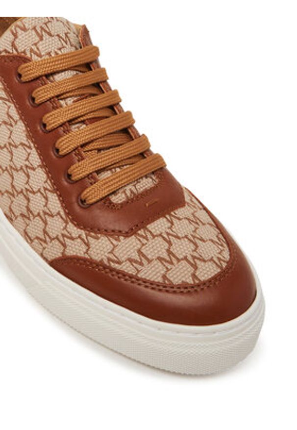 Max Mara Sneakersy 2514761012600 Brązowy. Kolor: brązowy. Materiał: materiał