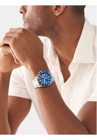 Fossil Zegarek Blue FS5991 Srebrny. Kolor: srebrny