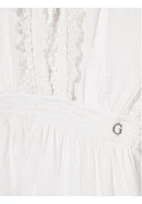 Guess Sukienka codzienna J3GK41 WFDN0 Biały Regular Fit. Okazja: na co dzień. Kolor: biały. Materiał: bawełna. Typ sukienki: proste. Styl: casual #3