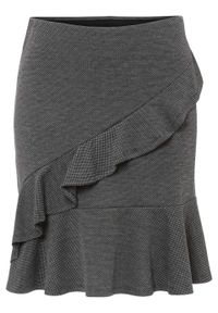Spódnica mini w żakardowy wzór bonprix czarny. Kolor: czarny. Materiał: żakard #1
