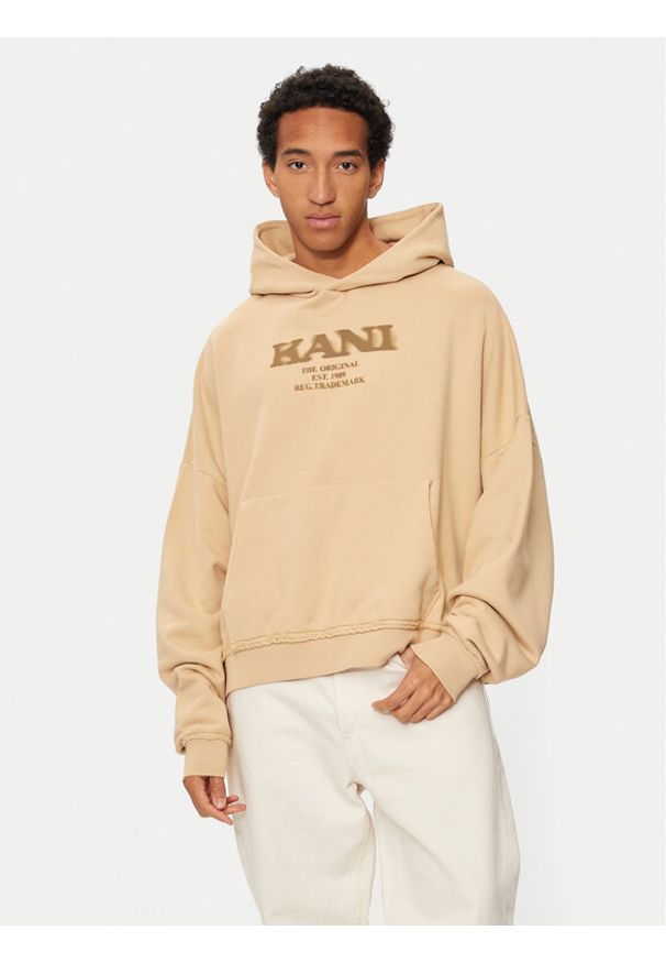 Karl Kani Bluza Retro Sprayed 60210109 Beżowy Regular Fit. Kolor: beżowy. Materiał: bawełna. Styl: retro