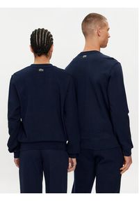 Lacoste Bluza SH1156 Granatowy Regular Fit. Kolor: niebieski. Materiał: bawełna #5