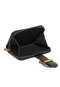 Just Cavalli Duży Portfel Damski 79RA5PA4 ZSA89 Czarny. Kolor: czarny. Materiał: skóra