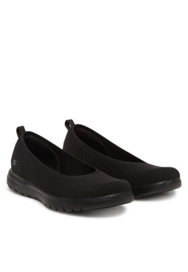 skechers - Skechers Baleriny On-The-Go Flex-Siena 138360/BBK Czarny. Kolor: czarny. Materiał: materiał