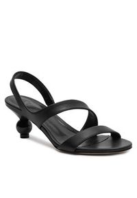 Weekend Max Mara Sandały Zigano 2415521015600 Czarny. Kolor: czarny. Materiał: skóra