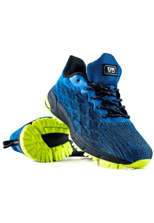 DK Wygodne Sportowe Sneakersy niebieskie. Kolor: niebieski