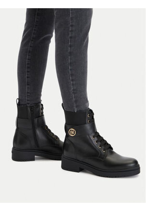 Liu Jo Trzewiki New Nancy Eco 2-1 SA5201 PX241 Czarny. Kolor: czarny. Materiał: skóra